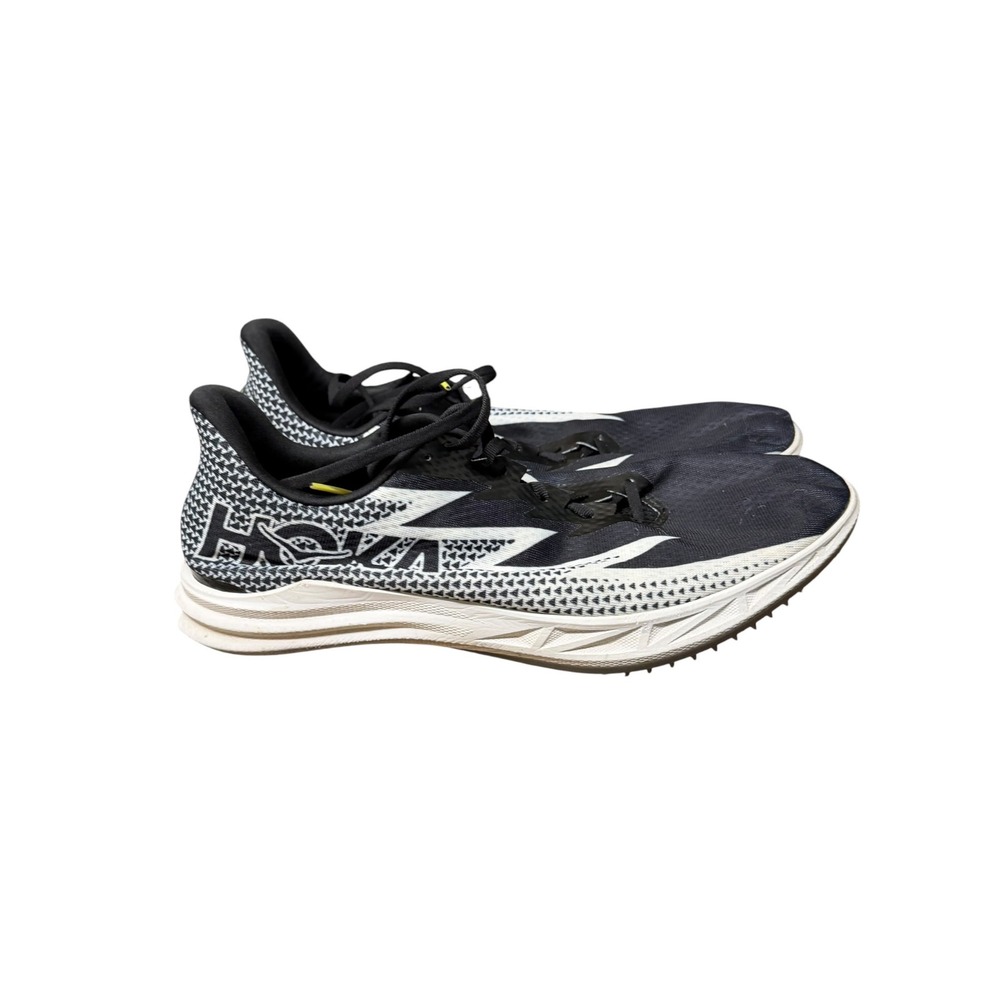 Hoka Men's Crescendo MD Black White Track Field Racing Spikes Size 13
